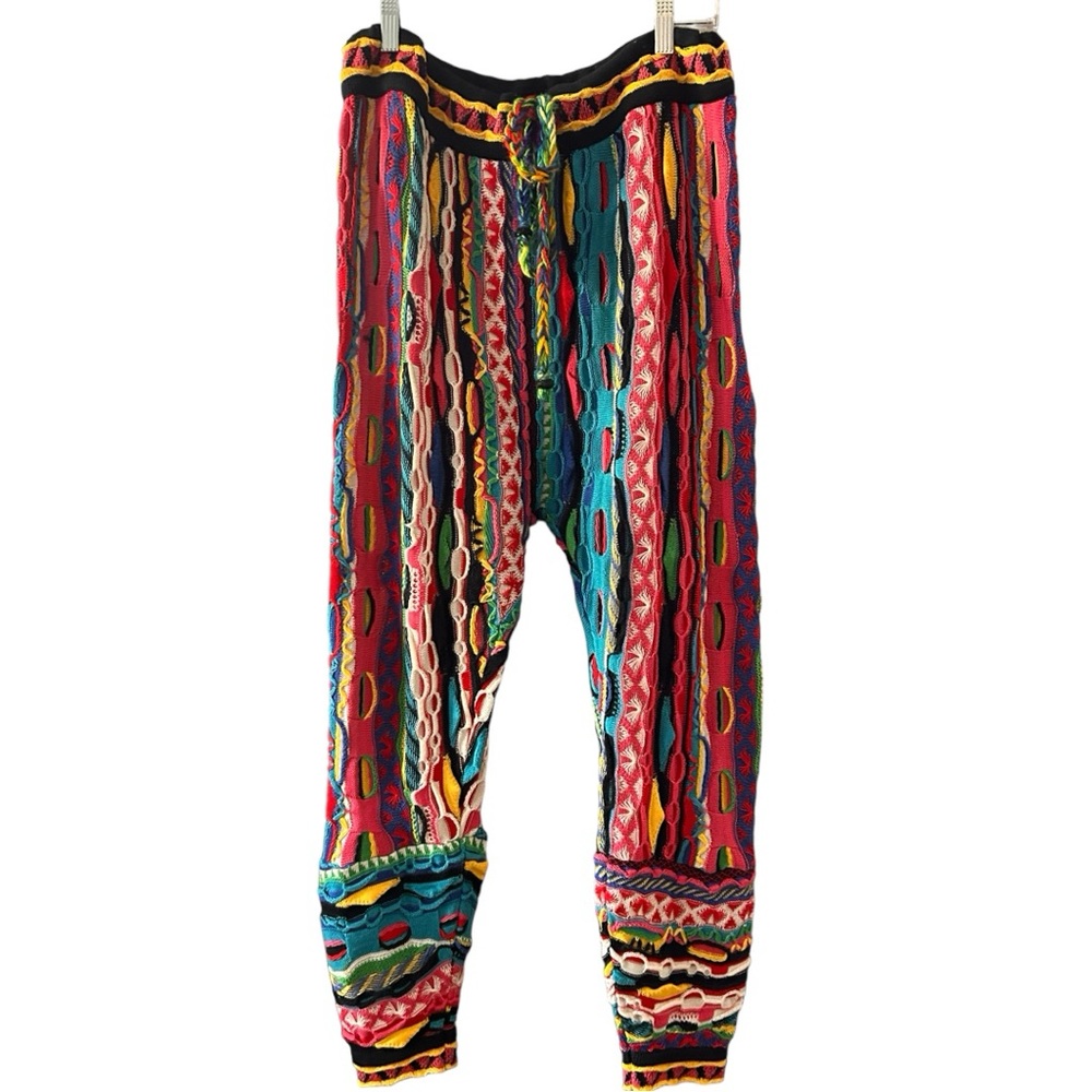Knitted Coogi reconstructed Joggers